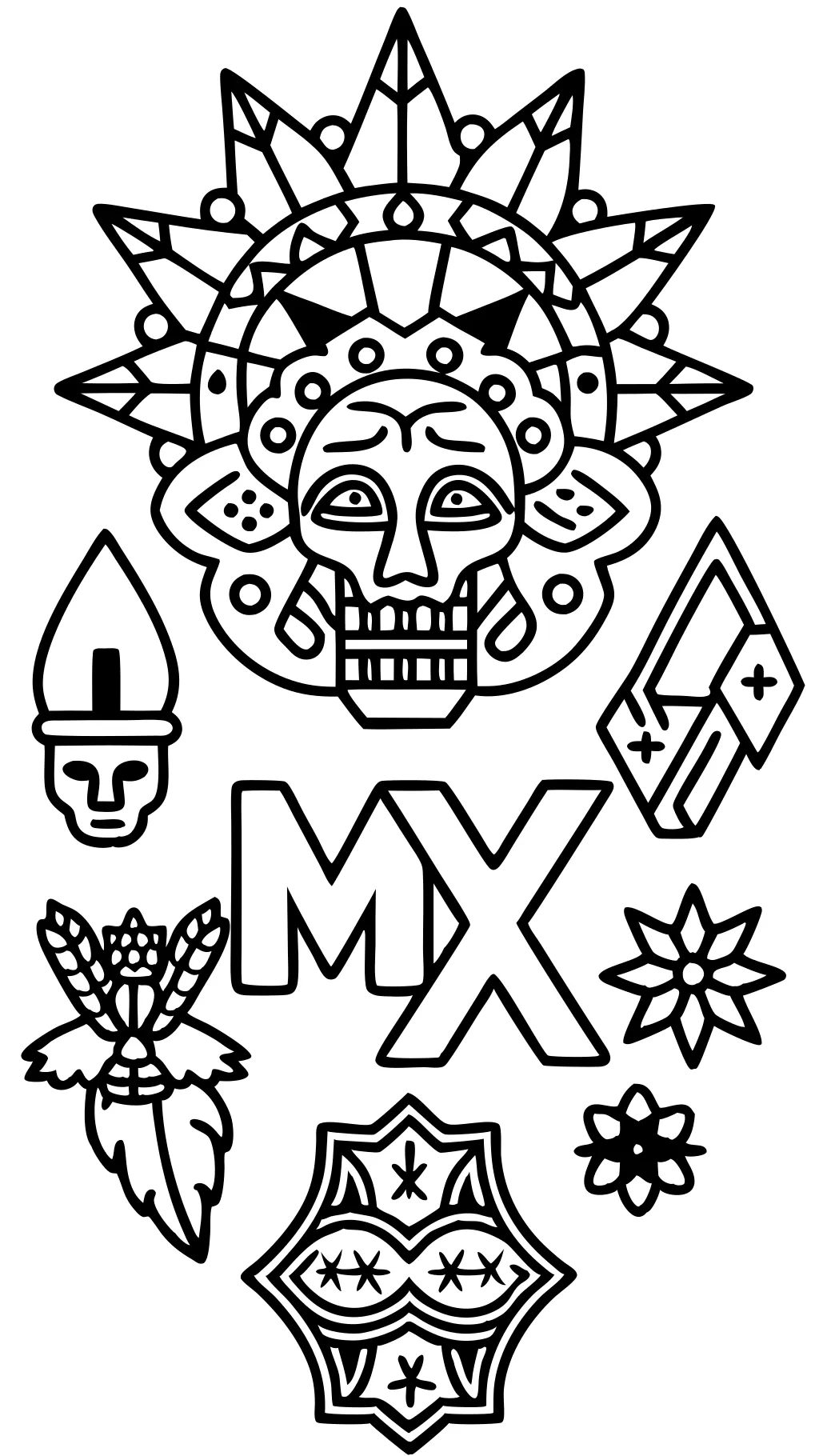 MX Páginas para colorear